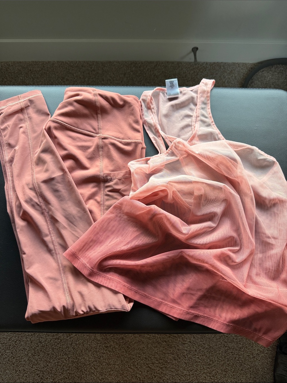 Victoria's Secret dark and light pink Activewear Set